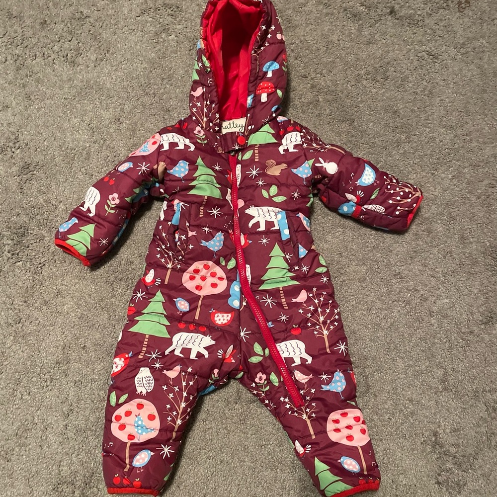 Hatley Winter Forest Snowsuit Puffer 12-18 month